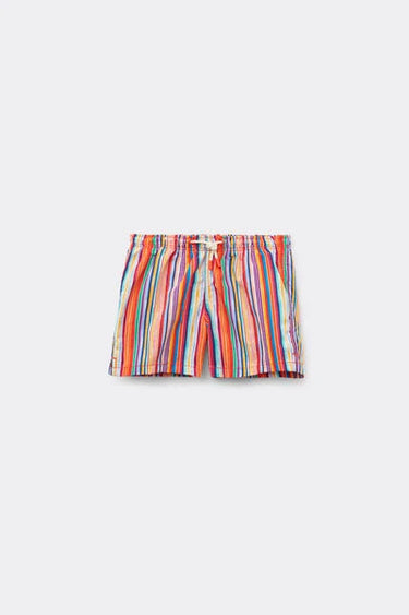 Boys’ Striped Boxer Swim Shorts Formentera