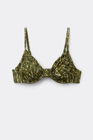 Balconette Bikini Top Natural Tie-Dye