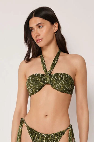 Bandeau Bikini Top Natural Tie-Dye