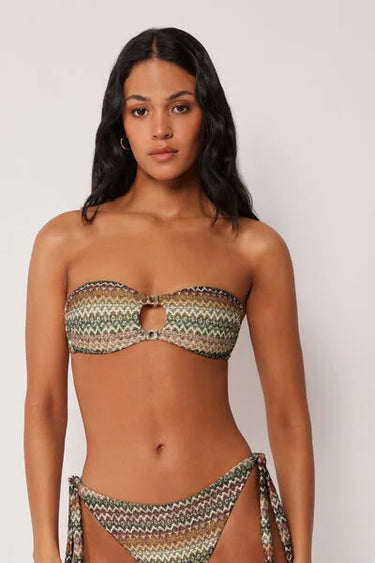 Bandeau Bikini Top Elegant Ethnic