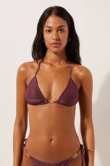 Triangle Bikini Top Golden Glow