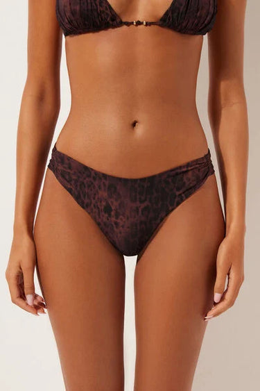 Brazilian Bikini Bottom Dark Animalier