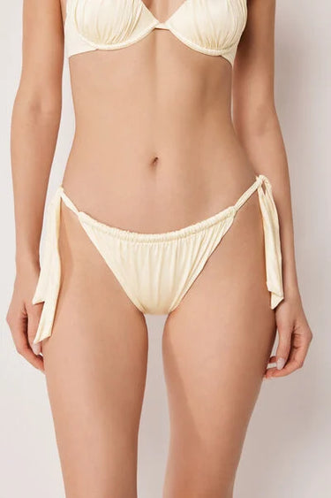 Bikini Briefs with Side Ties Shiny Satin