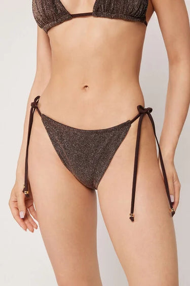 Tie Side Bikini Bottoms Glitter