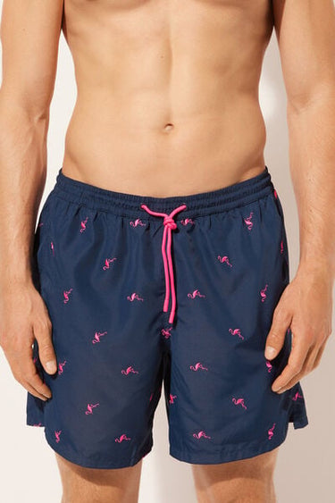 Men’s Patterned Boxer Swim Shorts Formentera