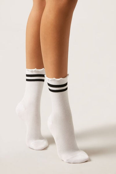 Band Patterned Socks