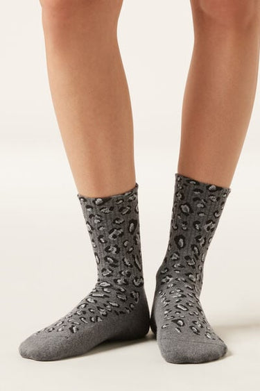 Tropical Print Sport Socks