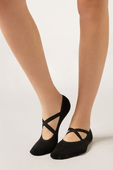 Non-Slip Crossover Pilates Socks