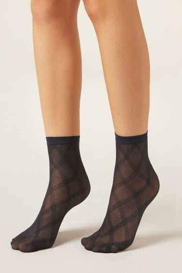 Eco Diamond Mesh Short Socks