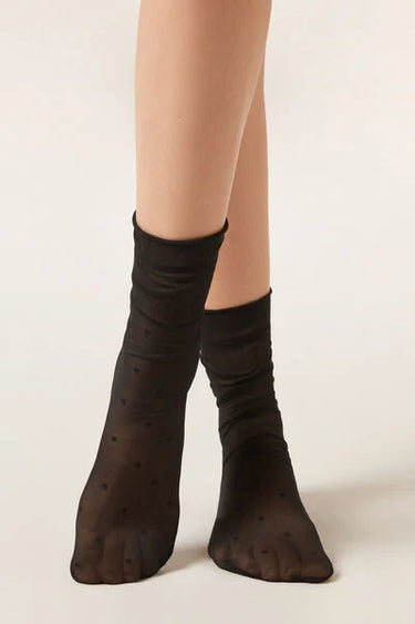 Polka Dot Sheer Socks