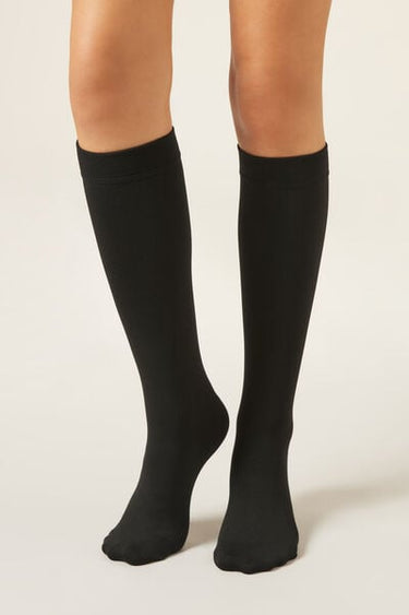 Thermal Ultra-Opaque Knee-High Socks