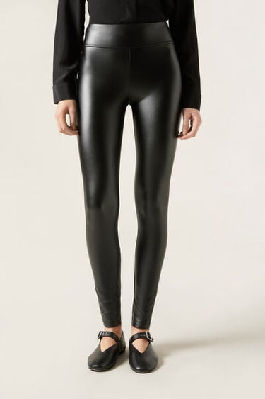 Thermal Leather-Look Trousers