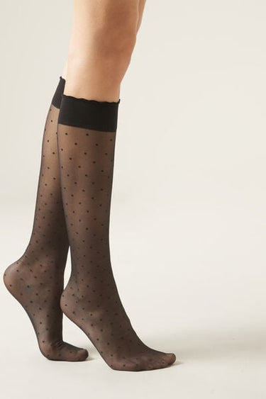 Patterned knee-high socks