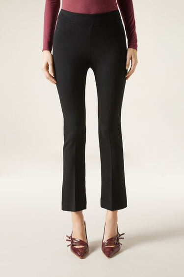 Cropped Flared Trousers