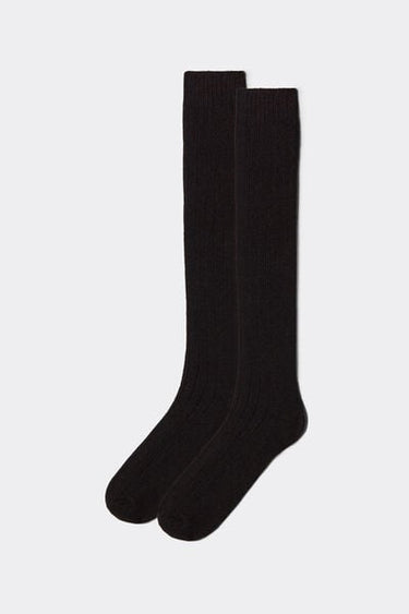 Men’s Long Ribbed Socks with Wool and Cashmere