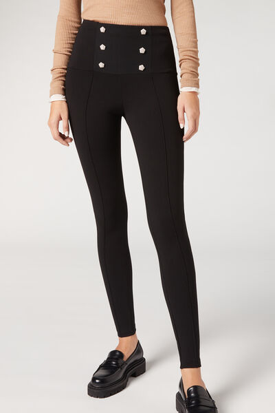 Sailor Skinny Leggings with Buttons – Calzedonia Malta