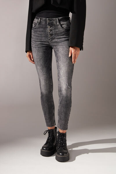 Super Skinny Jeans with Buttons – Calzedonia Malta