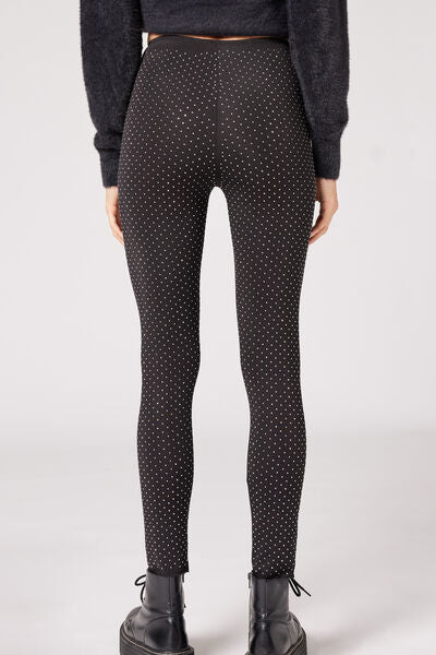 Calzedonia - Leather leggings with a little studs to