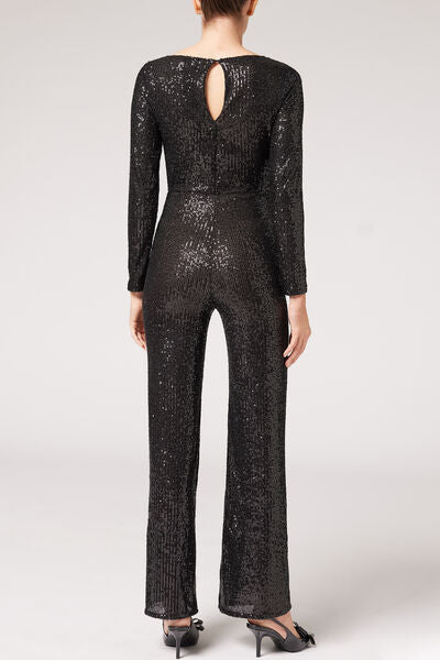 Sequin Flared Jumpsuit – Calzedonia Malta