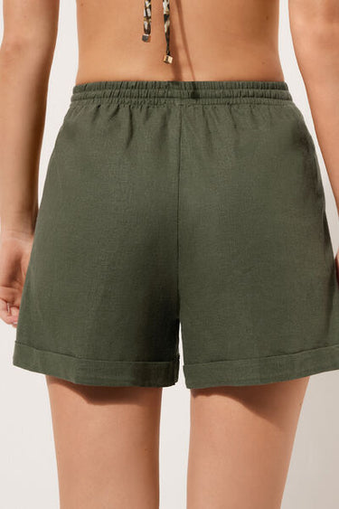 Linen and Viscose Shorts