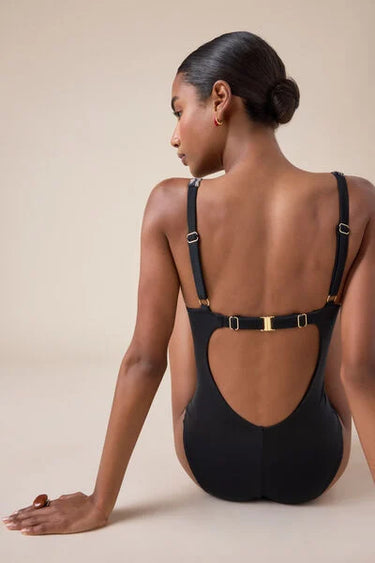 Slimming Swimsuit Golden Ethnic