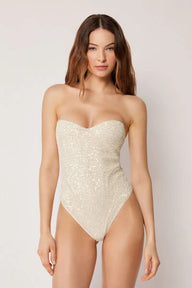 Swimsuit Sequin Net