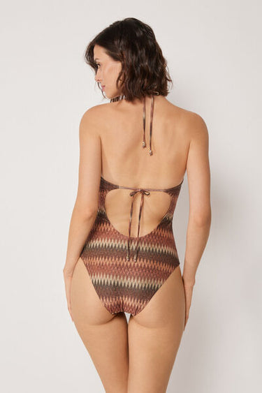 Swimsuit Golden Chevron