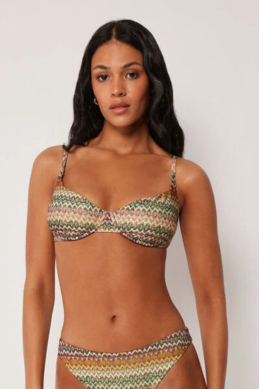 Balconette Bikini Top Elegant Ethnic