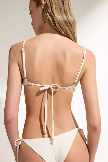 Balconette Bikini Top Ocean Pearl