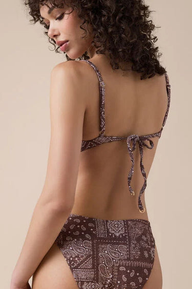 Push-Up Bikini Top Paisley