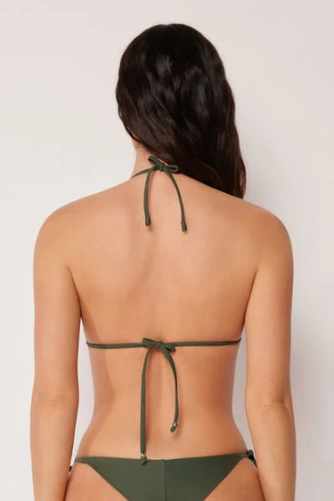 Triangle Bikini Top Sequin Net