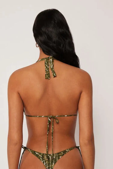 Triangle Bikini Top Natural Tie-Dye