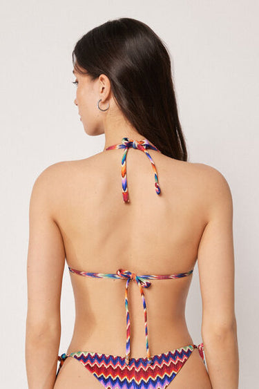 Triangle Bikini Top Vibrant Chevron