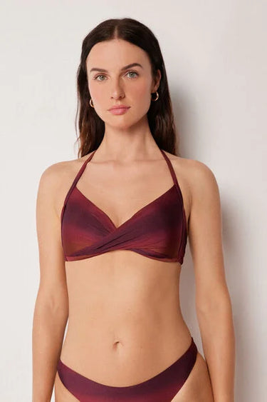 Graduated Triangle Bikini Top Soft Shades