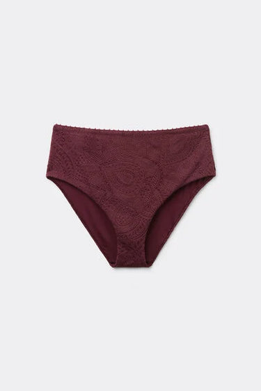 High-Waisted Bikini Bottoms Precious Jacquard