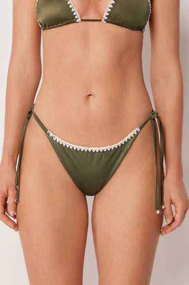Tie Brazilian Bikini Bottoms Refined Shine