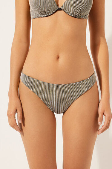 Bikini Bottoms Golden Stripes