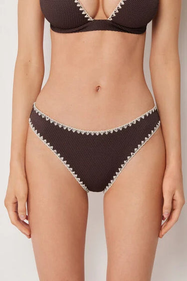 Bikini Bottoms Bicolor Embroidery