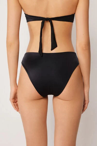 High-Waisted Bikini Bottoms Elegant Bicolor