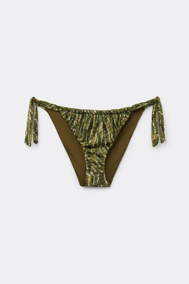Bow Bikini Bottoms Natural Tie-Dye