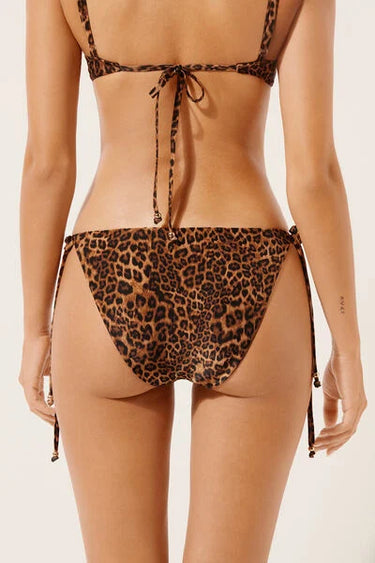 Tie Bikini Bottoms Wild Animalier