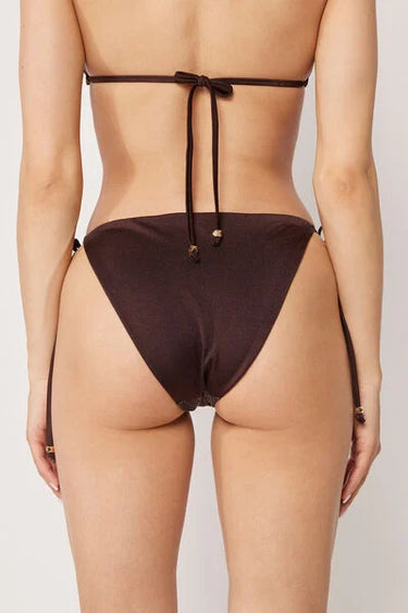 Tie Side Bikini Bottoms  Glitter