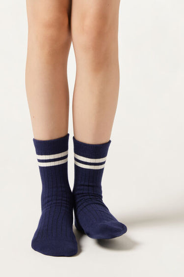 Kids’ Patterned Ribbed Socks