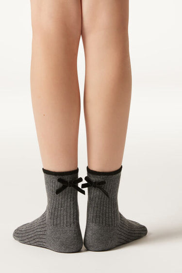 Girls’ Bow Socks