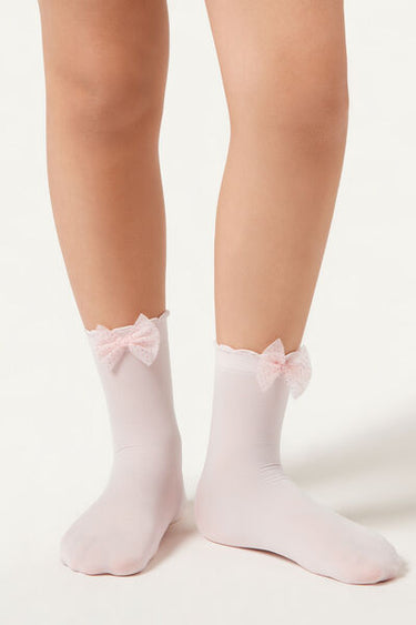 Girls’ Bow Socks