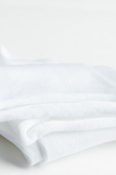 Short Lisle Socks with Raw Cut Cuffs