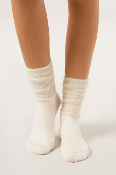 Fluffy Socks with Cashmere