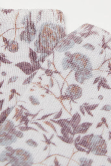Floral Print Socks