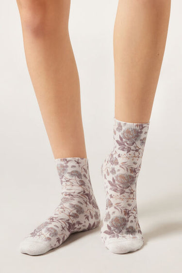Floral Print Socks