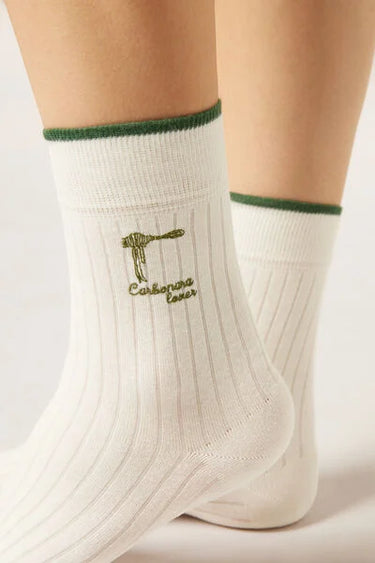 Italian Style Embroidered Socks